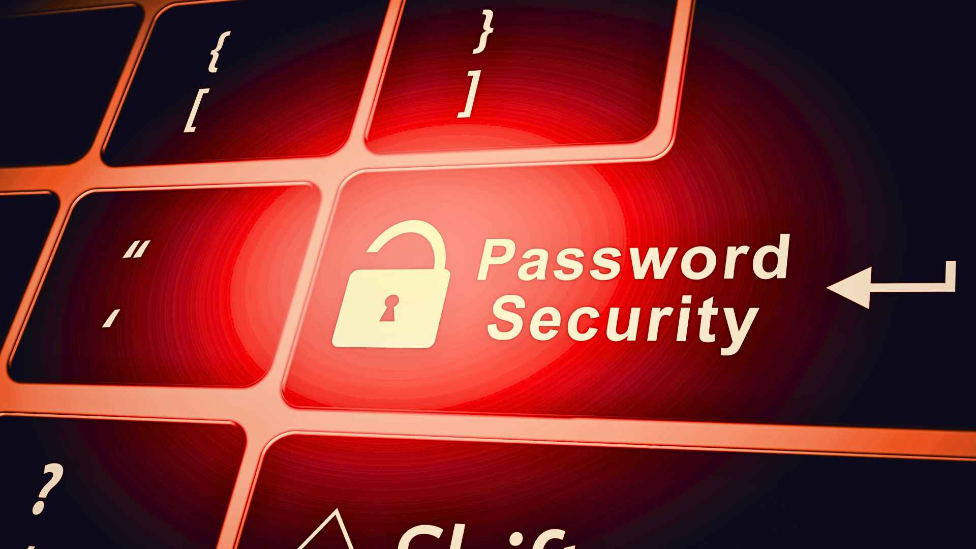 change password on windows with keyboard with a padlock graphic on the enter button
