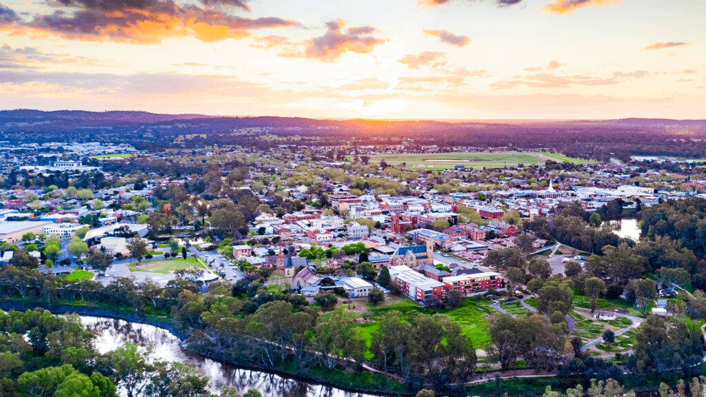 regional nsw overhead shot