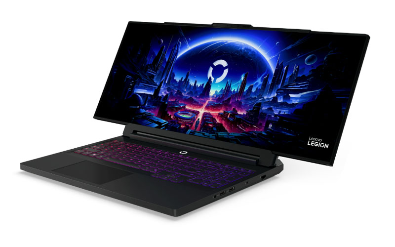 Lenovo Legion Pro Rollable Laptop with screens extended